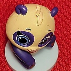 2.5″ PURPLE PANDA BEAR pvc Disney Jr TOTS Tiny Ones Transport Service PRECIOUS