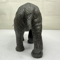 Realistic Elephant Action Figure Toy Safari Zoo Animal Gray Plastic Tusk Figure