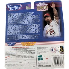 2000 Hasbro Starting Lineup MLB Commemorative St Louis Cardinals Mark McGwire