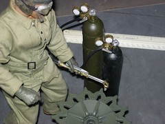 1/6 scale resin cast Engineers welding torch set for Ultimate Soldier or Dragon