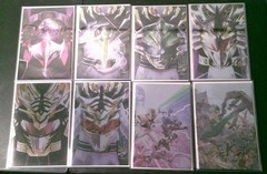 JASON DAVID FRANK SIGNED COMICS & Power Rangers X TMNT Figures Full Set Bundle