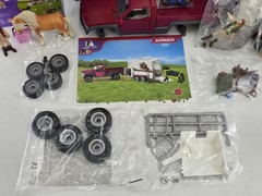 2 Lot Of Horse Club Trailer & Truck Playset with Horse & Rider Figurines + Extra