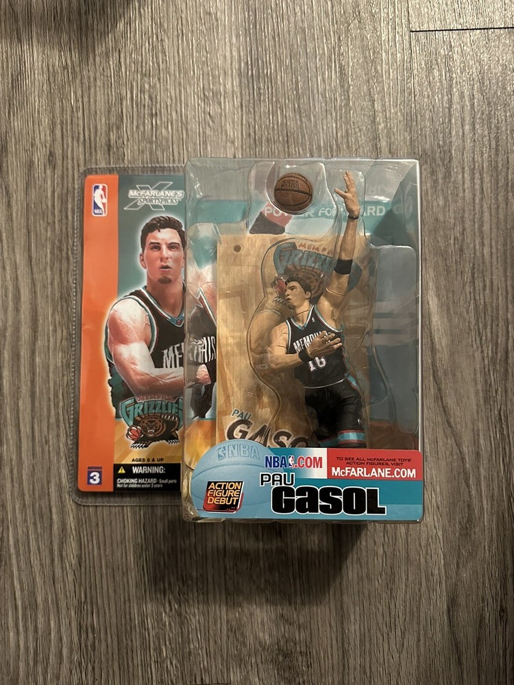 NBA Memphis Grizzlies Pau Gasol Figure Series 3 McFarlane Sports Picks 2003 RARE