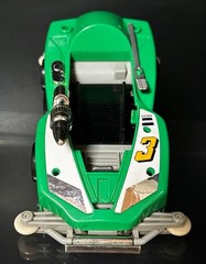 Bandai CarRanger Power Ranger Green Racer Figure Set RV Robo Parts Missing