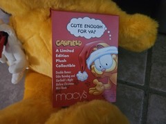Garfield & Odie Macy’s Limited Edition 25 Years Christmas Plush Cat Dog 18″ book
