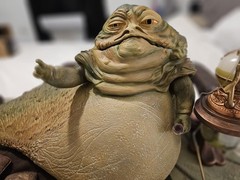 Jabba The Hutt And Throne Scum and Villainy Sideshow 1/6 Scale + Hot Toys Boba