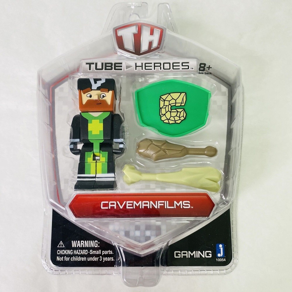 Tube Heroes CavemanFilms Action Figure with Accessories Jazwares New Sealed