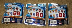 X-MEN: FIGURAL BAG CLIP LOT, 3 BAGS