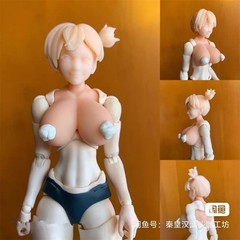 1/12 Large Breast Cover Bust Romankey Model For 6″ Female Action Figure Body Toy