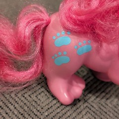 Hasbro My Little Pony LivelLion Figure Pink/Blue Plastic 1987 G1 Kingsley