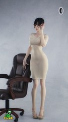 1/6 Female Ultra-thin Elasticity Sexy Hip Hugging Jumpsuit Skirt For 12″Figure