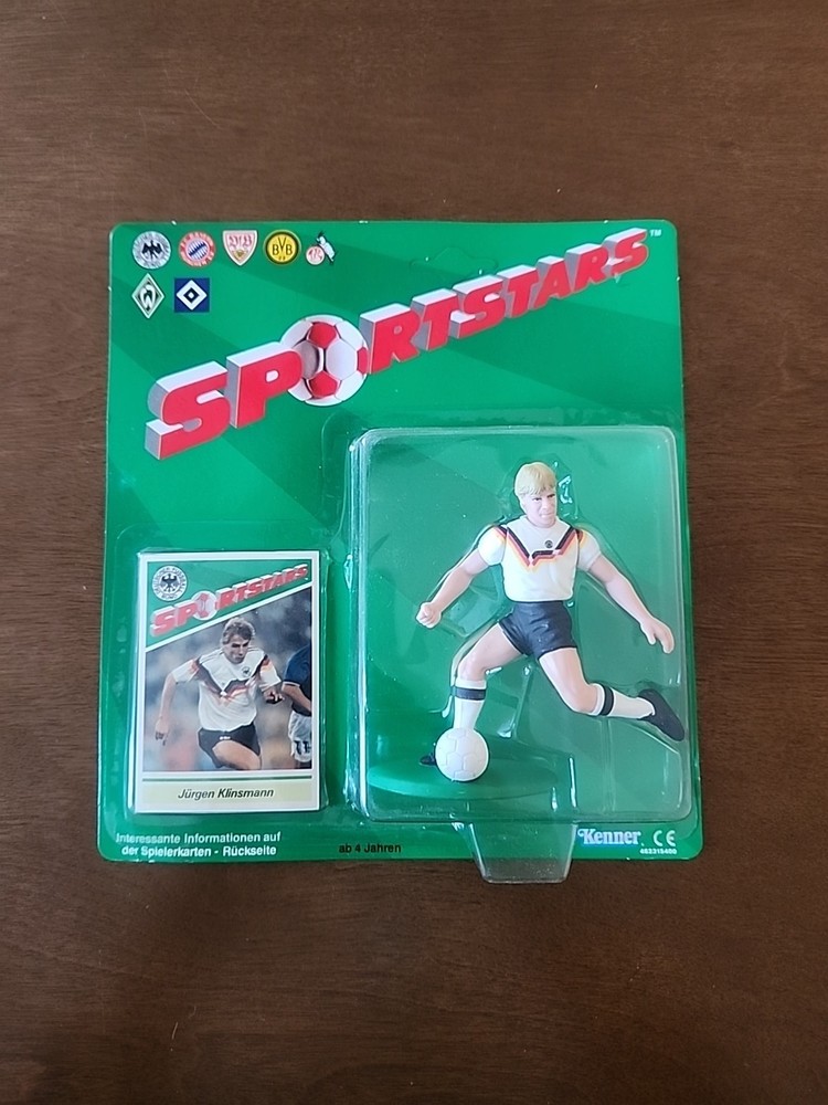💎 NRMT JÜRGEN KLINSMANN 1989 Kenner SPORTSTARS Soccer FIGURE Starting Lineup