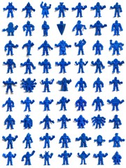 MUSCLE Men Dark Blue CHOOSE: Vtg 1980’s Mattel M.U.S.C.L.E. Kinnikuman Figures