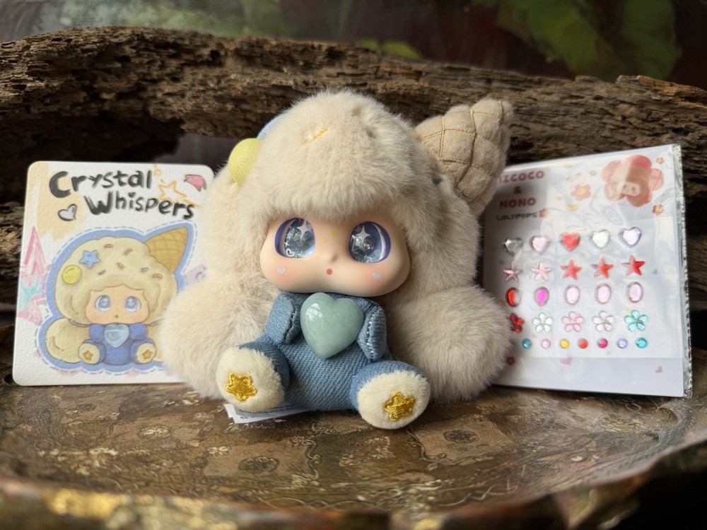 Micoco & Nono Crystal Whispers Plush Aquamerine *US Seller Fast Ship
