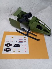 Gi Joe 1984 Sky Hawk Sticker Sheet, New Custom, Renew Your 84 Sky Hawk Stickers!
