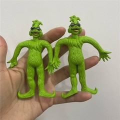 10pcs Dr. Seuss How The Grinch Stole Christmas Bendable Figure Toy