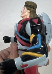 Vintage Lazer Wars Toy Island Vaughn Action Figure 1998 Gray Black Yellow Red