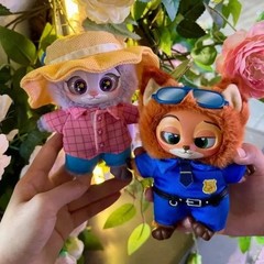 Zootopia Cute Nick Judy Action Figure Plush Vinyl Doll Anime Figures Cartoon