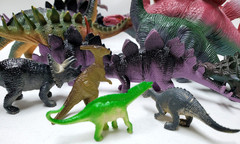DINOSAURS Mixed Lot of 15 Toy Figures Branded/Unbranded Dinosaur Toys
