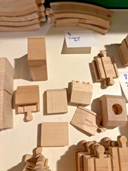 108 Piece Lot Thomas The Train Wooden Tracks Road Risers