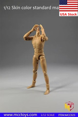 MCCToys 1/12 Male Muscle Narrow Shoulder Flexible Figure Body For 6″Figure Doll