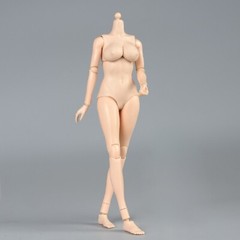 US STOCK 1:6 Large Breast Flexible Pale Body 12″ Female Action Figure Model Doll