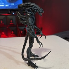Blue Black 7″ Ultimate Aliens Xenomorph Warrior 1/8 Scale Figure 1986 Movie 22cm