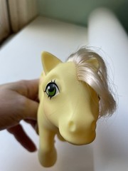 Vintage 1984 Hasbro My Little Pony G1 Posey Earth Pony Tulips. Pink Hair!!! RARE
