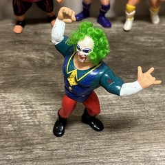 Vintage 1993 Hasbro WWF Series 9 Doink the Clown – Action Works – Missing Finger