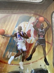 NBA Michael Jordan Then & Now 4 Figures 1999 Chicago Bulls N Carolina All Stars
