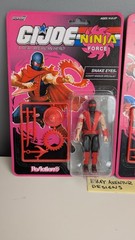 Super7 ReAction+ G.I. Joe Ninja Force Snake Eyes & Cobra Commander Figures SET