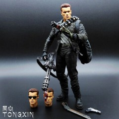 NECA Terminator 2 Judgment Day T-800 Robot Arnold Schwarzenegger Action Figure