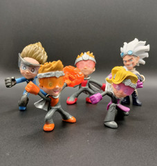 5 Ninja Kidz Figures Toys Dr. Disaster Lot O 48