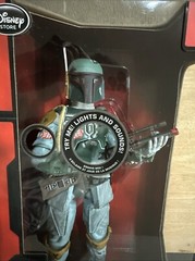 Disney Store Star Wars Force Awakens Authentic Talking Boba Fett New Red Box