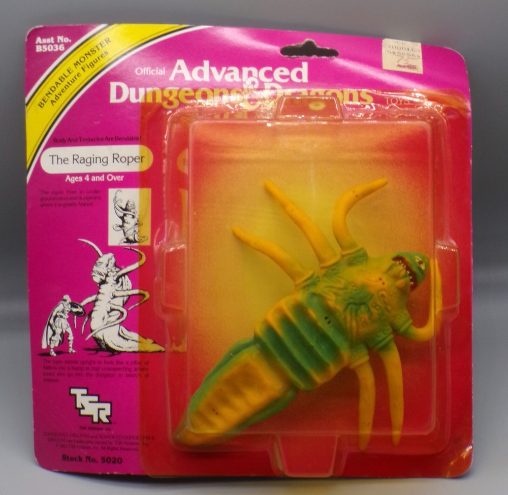 1983 LJN Advanced Dungeons & Dragons RAGING ROPER Monster SEALED moc AD&D toy !!