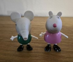 Official Peppa Pig 5 Figure Lot George Edmond Elephant Suzy Sheep ABD Ltd 2.5″