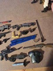 24 Pc Action Figure Accessory Lot Weapons Guns Fortnite Imaginext +