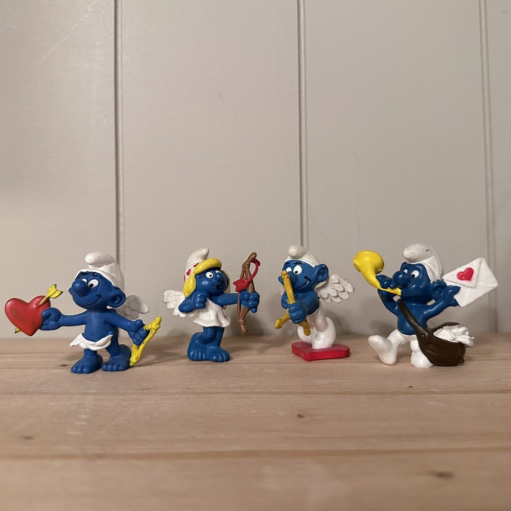 Valentine’s Day Cupid Smurfs Smurf & Smurfette Valentine Love Letter Heart Arrow