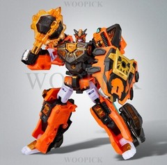 Miniforce Dinoid Warrior REX KAISER + 4 Headbot Set Transformer Robot Toy 2025