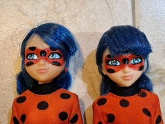 Miraculous Lady Bug Dolls Action Figures Lot 6 Cat Noir Queen Bee Bunnyx