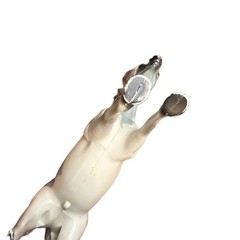 Grand Champion Grey White Pinto Horse Toy Figurine Brushable Mane Tail Horseshoe