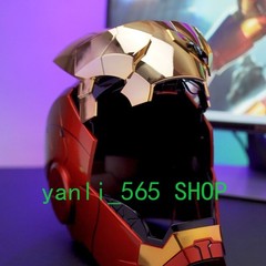 Iron Man Gold MK5 Helmet Electronic Voice Activated Open&Close Mask Autoking New