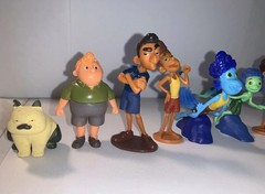 Disney Luca Figure Set of 10 with 2 Stickers and 2 rings Fun Characters