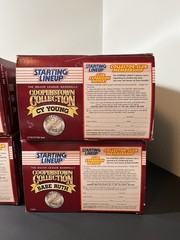 12” Starting Lineup Cooperstown Collection Lot BABE RUTH, CY YOUNG, & LOU GEHRIG