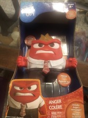 Disney Pixar Inside Out Anger Talking Figure TOMY 2015 – Flames Pop Out – NEW