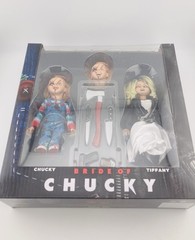 BRIDE OF CHUCKY Chucky & Tiffany 2 Pack 5″ Figure Set NEW NECA HORROR !!!