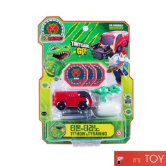 Dino Mecard Capture Car TITHON & TYRANNO Tyrannosaurus Transforming Dinosaur Set