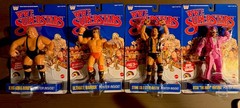 SET! ALL LJN WWE Superstars Series Wave 2 Blue Card Warrior Ventura Bundy Austin