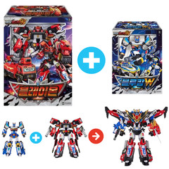 Metal Cardbot W Grand Blue Leon Transforming Robot Set – Blaion & Blue Cop W