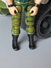 Vintage GI Joe Sgt. Slaughter with triple T Tank 1986 Hasbro